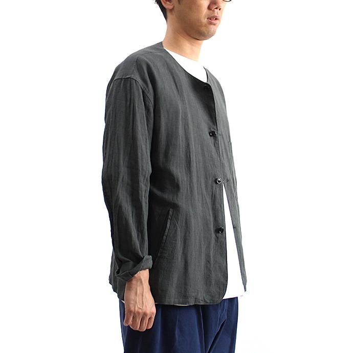 130813972 STILL BY HAND / SH0282 リネンシャツカーディガン - Black<img class='new_mark_img2' src='//img.shop-pro.jp/img/new/icons47.gif' style='border:none;display:inline;margin:0px;padding:0px;width:auto;' /> 02