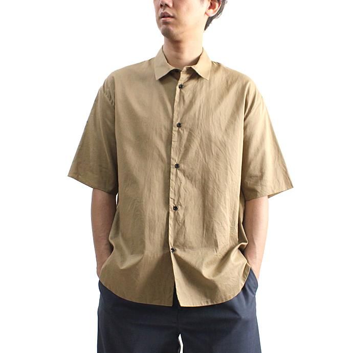 130925493 STILL BY HAND / SH0182 ローン素材 S/Sシャツ - Beige 01