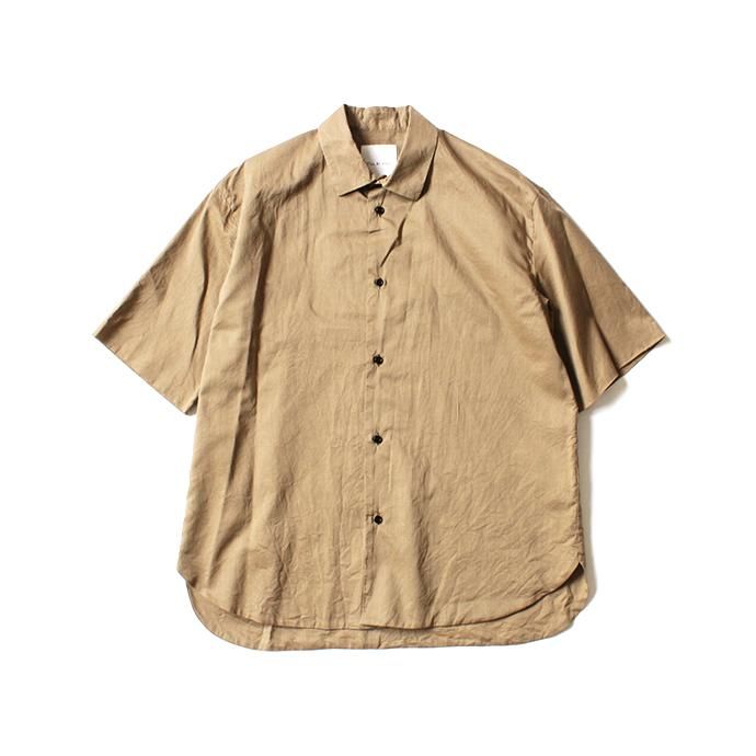130925493 STILL BY HAND / SH0182 ローン素材 S/Sシャツ - Beige 02