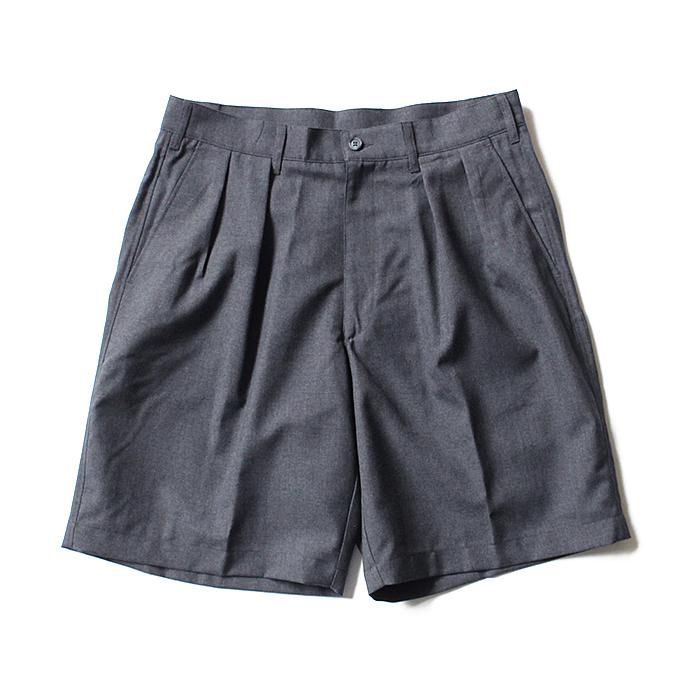 131248037 CEASTERS / 2P Summer Wool Easy Shorts 2タックサマーウールショーツ - L.Grey 02