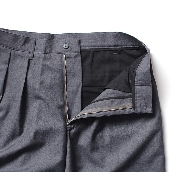131248037 CEASTERS / 2P Summer Wool Easy Shorts 2タックサマーウールショーツ - L.Grey 02