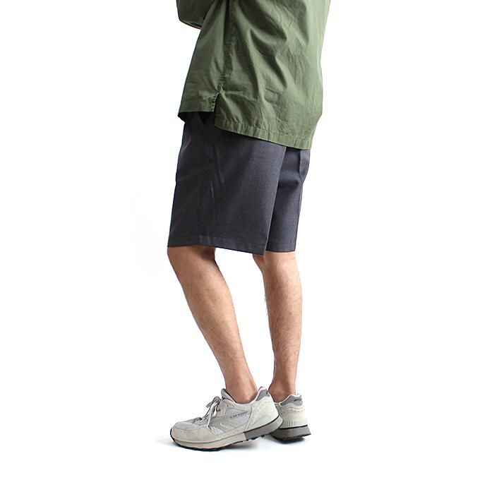 131248037 CEASTERS / 2P Summer Wool Easy Shorts 2タックサマーウールショーツ - L.Grey 02