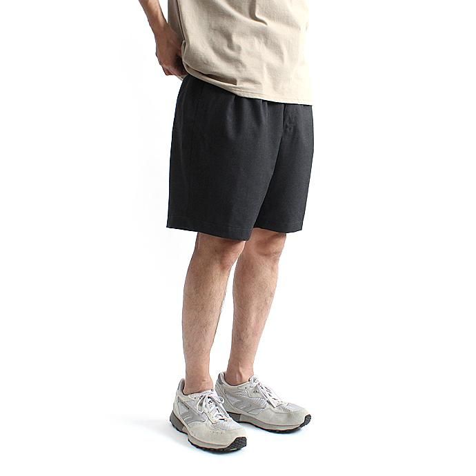 131248067 CEASTERS / 2P Summer Wool Easy Shorts 2タックサマーウールショーツ - D.Grey 01