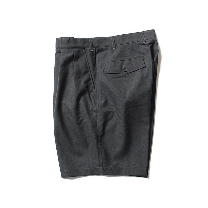 131248067 CEASTERS / 2P Summer Wool Easy Shorts 2タックサマーウールショーツ - D.Grey 02