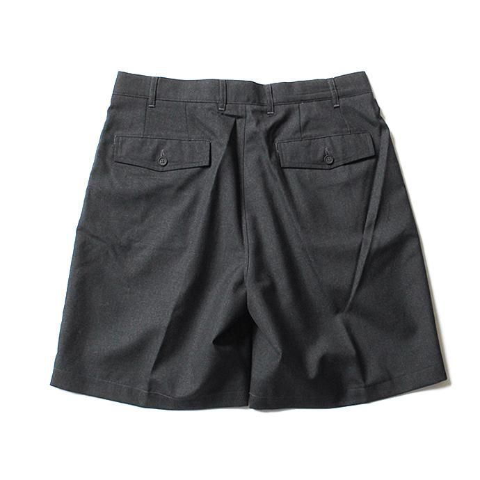 131248067 CEASTERS / 2P Summer Wool Easy Shorts 2タックサマーウールショーツ - D.Grey 02