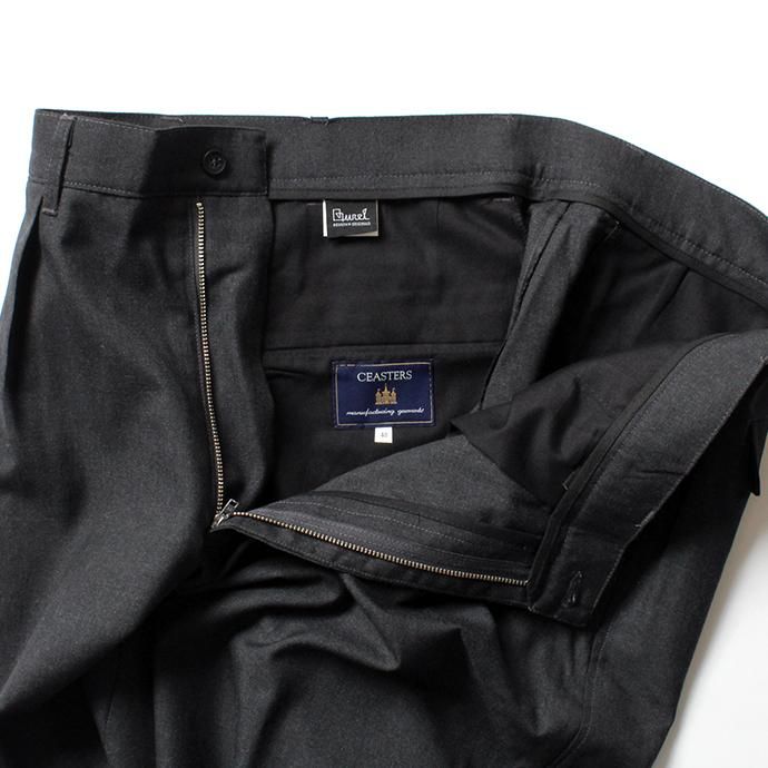 131248067 CEASTERS / 2P Summer Wool Easy Shorts 2タックサマーウールショーツ - D.Grey 02