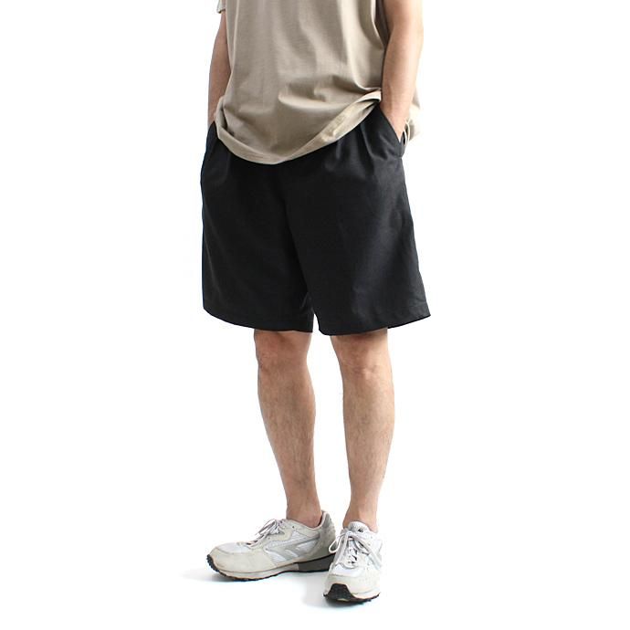 131248067 CEASTERS / 2P Summer Wool Easy Shorts 2タックサマーウールショーツ - D.Grey 02