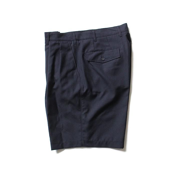 131248103 CEASTERS / 2P Summer Wool Easy Shorts 2タックサマーウールショーツ - Navy 02