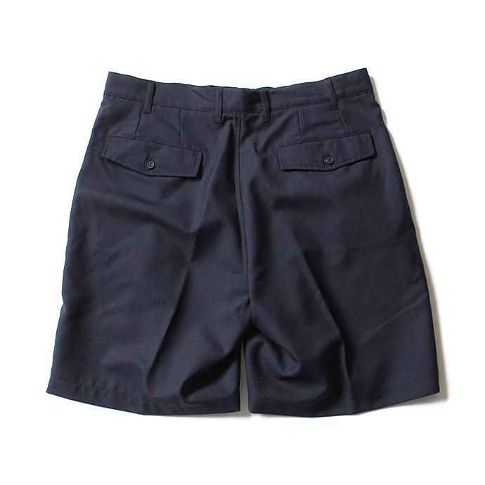 131248103 CEASTERS / 2P Summer Wool Easy Shorts 2タックサマーウールショーツ - Navy 02