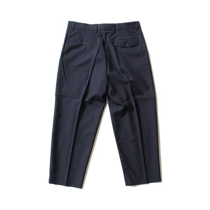 CEASTERS 1P Summer Wool Easy Trousers 1タックサマーウールパンツ - Navy 02