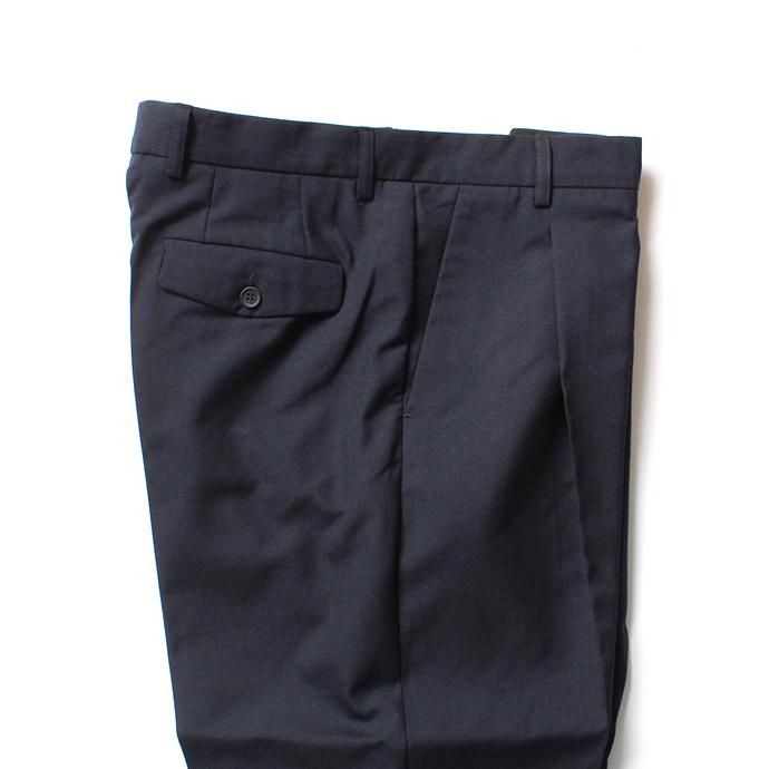 CEASTERS 1P Summer Wool Easy Trousers 1タックサマーウールパンツ - Navy 02