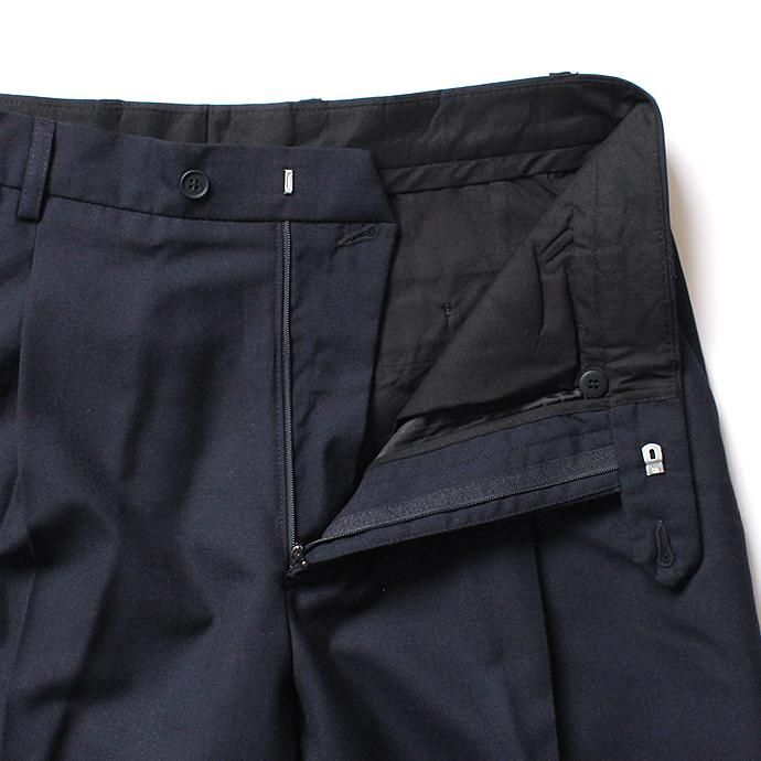 CEASTERS 1P Summer Wool Easy Trousers 1タックサマーウールパンツ - Navy 02