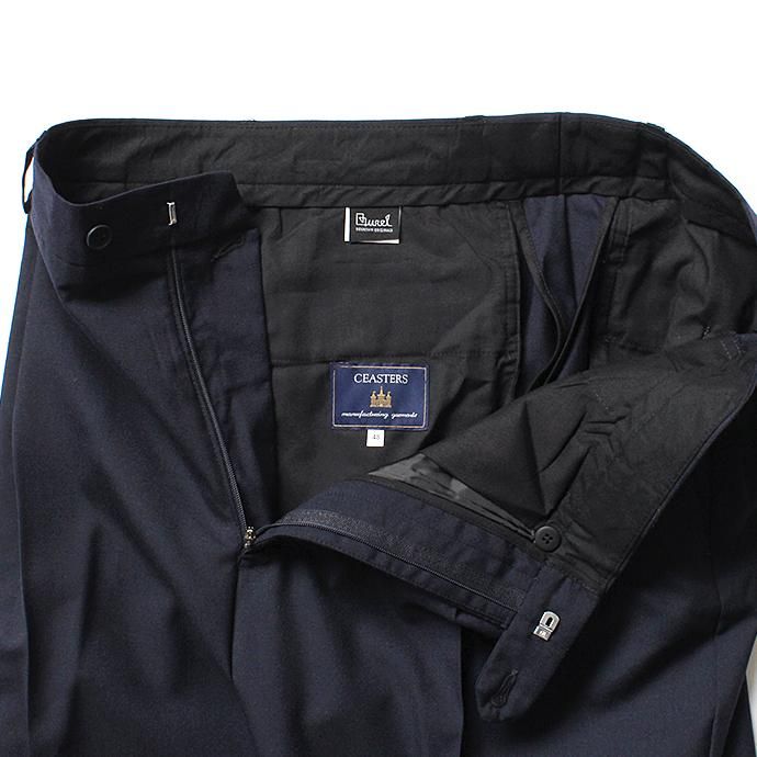 CEASTERS 1P Summer Wool Easy Trousers 1タックサマーウールパンツ - Navy 02
