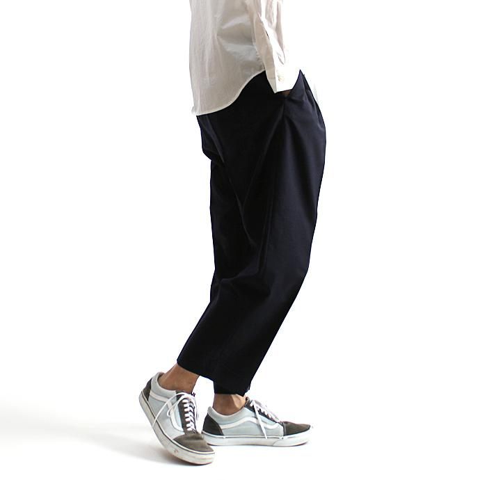 CEASTERS 1P Summer Wool Easy Trousers 1タックサマーウールパンツ - Navy 02
