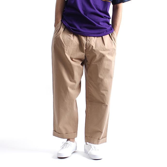 131248434 CEASTERS / Mod. Twill 2 Pleats Trousers 2タックツイルパンツ - Beige 01
