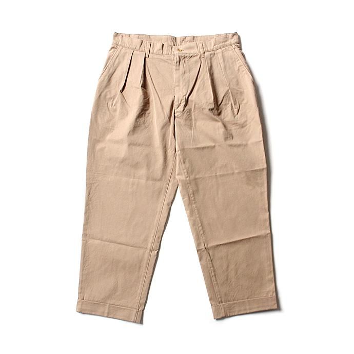 131248434 CEASTERS / Mod. Twill 2 Pleats Trousers 2タックツイルパンツ - Beige 02