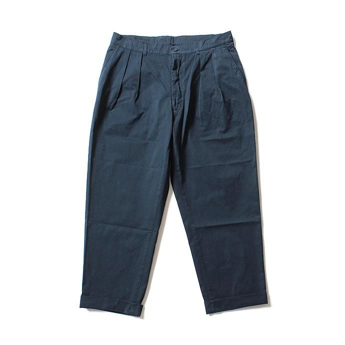 131248519 CEASTERS / Mod. Twill 2 Pleats Trousers 2タックツイルパンツ - D.Navy 02