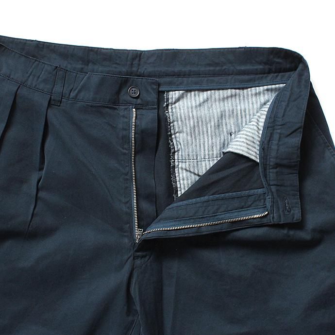 131248519 CEASTERS / Mod. Twill 2 Pleats Trousers 2タックツイルパンツ - D.Navy 02