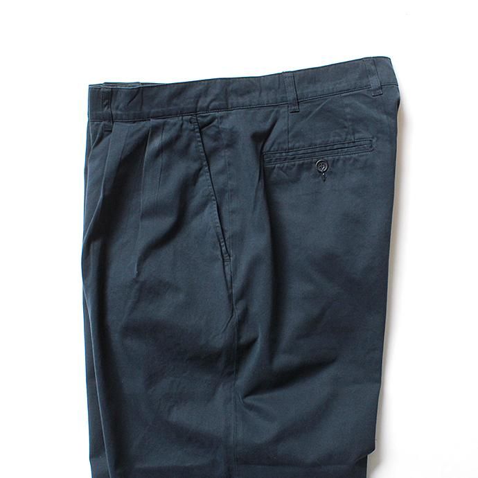 131248519 CEASTERS / Mod. Twill 2 Pleats Trousers 2タックツイルパンツ - D.Navy 02