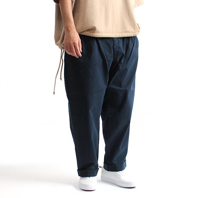 131248519 CEASTERS / Mod. Twill 2 Pleats Trousers 2タックツイルパンツ - D.Navy 02