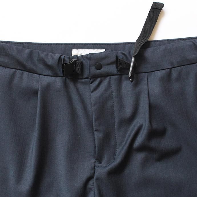 131399481 STILL BY HAND / PT0682 サマーウール イージーショーツ - Navy 02