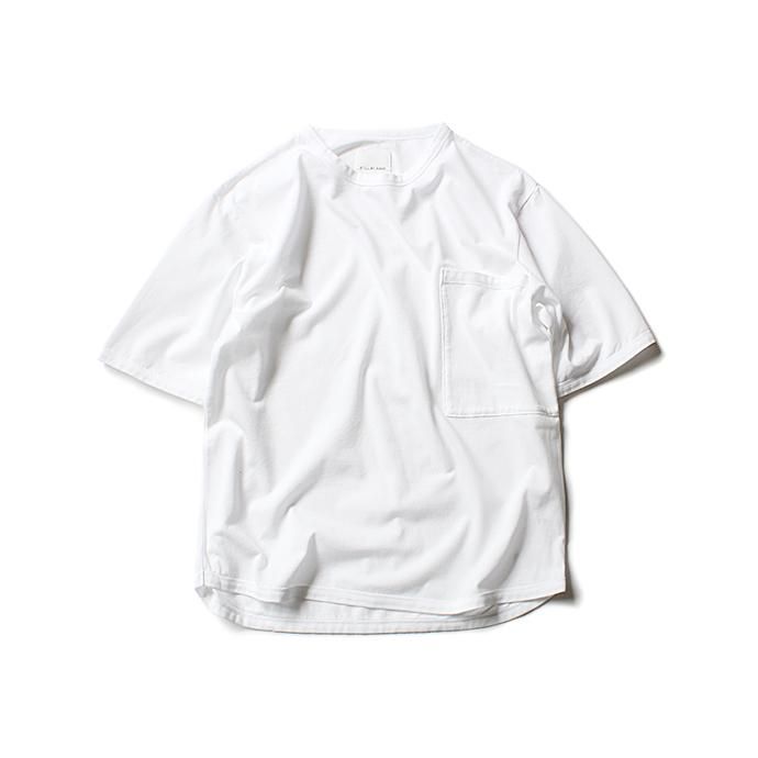 STILL BY HAND 鹿の子 ビッグポケットTシャツ CS0482 - White 01