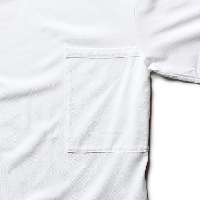 STILL BY HAND 鹿の子 ビッグポケットTシャツ CS0482 - White 02