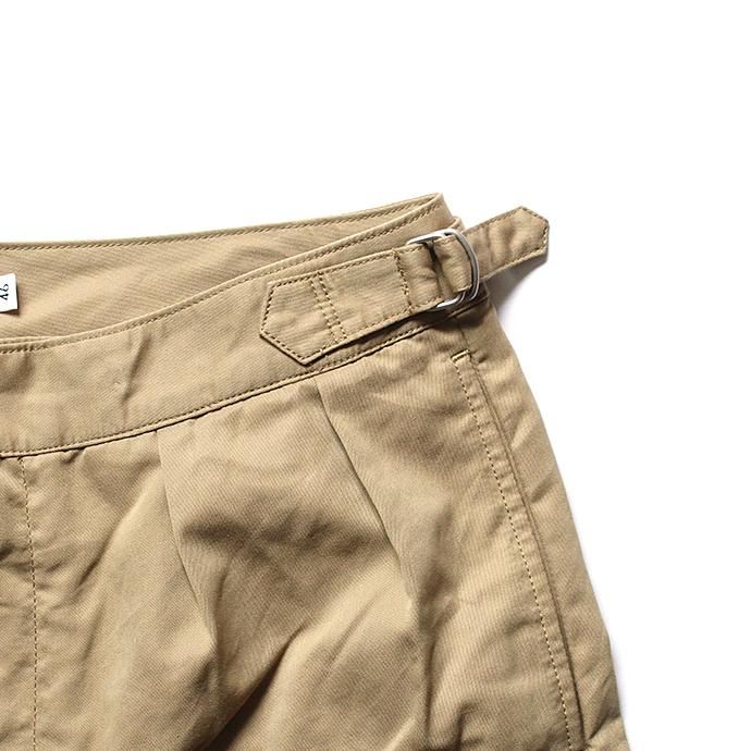 STILL BY HAND PT0382 ギャバジン素材 グルカショーツ - Beige 02