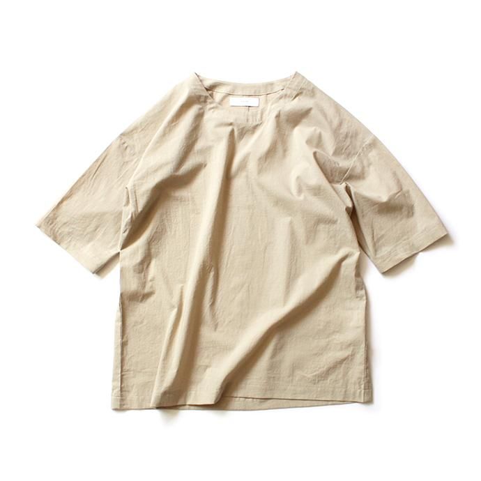 THEE Oversize Tee RN-CS-01 シャツ素材オーバーサイズTシャツ - Sand Beige 01