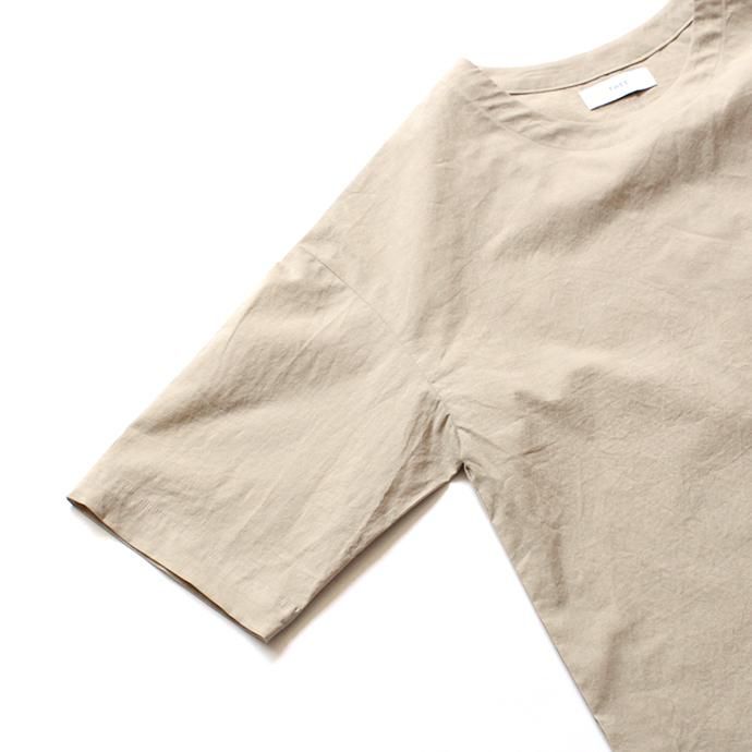 THEE Oversize Tee RN-CS-01 シャツ素材オーバーサイズTシャツ - Sand Beige 02