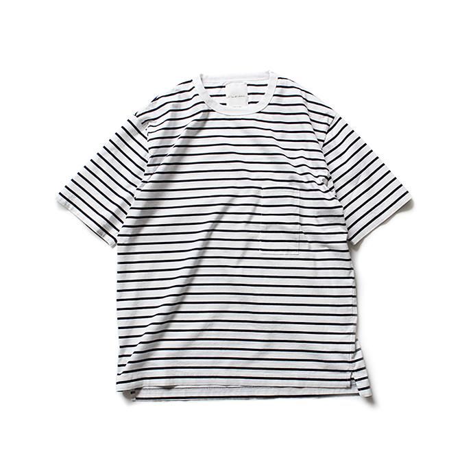 131844378 STILL BY HAND / CS0782 ボーダー ポケットTシャツ - WHT×NVY<img class='new_mark_img2' src='//img.shop-pro.jp/img/new/icons47.gif' style='border:none;display:inline;margin:0px;padding:0px;width:auto;' /> 01