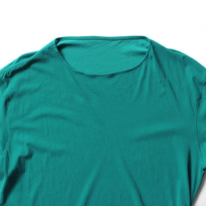 smoothday ユニセックス コズモラマ ハイゲージ天竺 オーバーサイズ 7分袖Tシャツ SJ-T001-001 Emerald 02