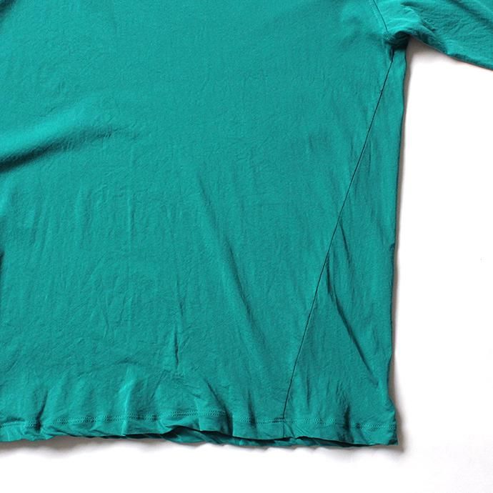 smoothday ユニセックス コズモラマ ハイゲージ天竺 オーバーサイズ 7分袖Tシャツ SJ-T001-001 Emerald 02