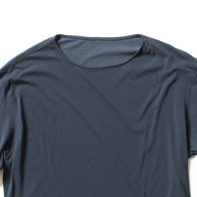 smoothday ユニセックス コズモラマ ハイゲージ天竺 オーバーサイズ 7分袖Tシャツ SJ-T001-001 Smoke Navy 02