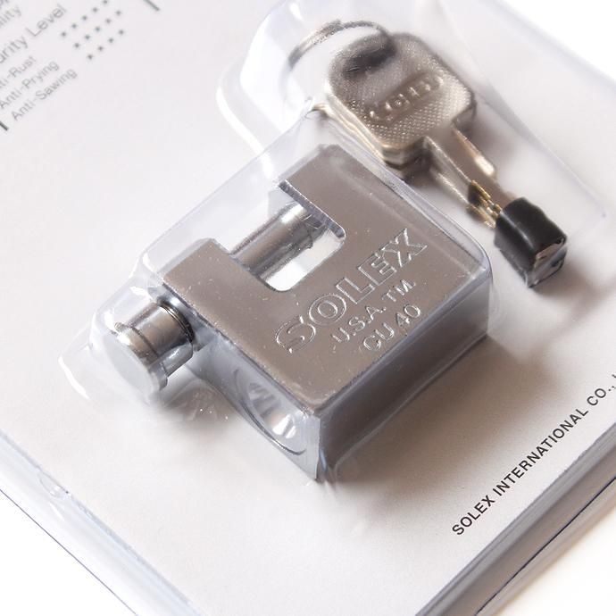 132961198 SOLEX / Heavy Duty Padlock CU40 ヘヴィデューティーパドロック 02