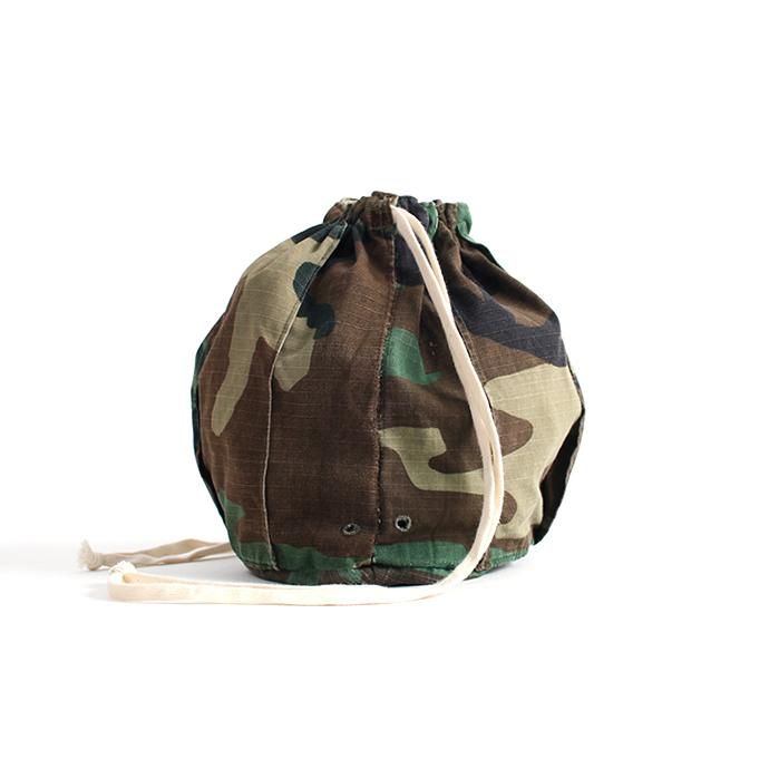 133900538 Hexico / Deformer Drawstring Bag Ex. U.S. ARMY Camouflage - リメイク巾着バッグ 02