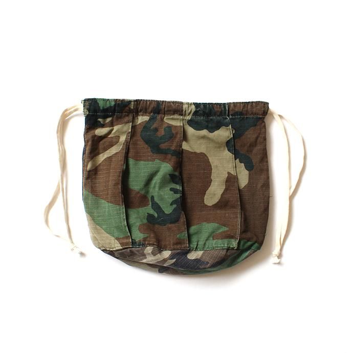 133900538 Hexico / Deformer Drawstring Bag Ex. U.S. ARMY Camouflage - リメイク巾着バッグ 02