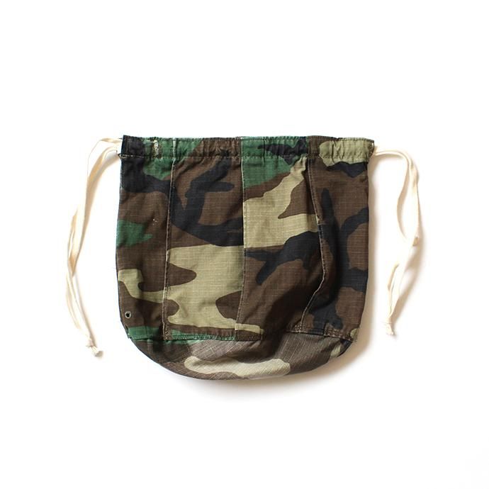 133900538 Hexico / Deformer Drawstring Bag Ex. U.S. ARMY Camouflage - リメイク巾着バッグ 02