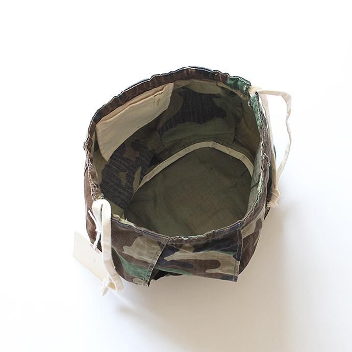 133900538 Hexico / Deformer Drawstring Bag Ex. U.S. ARMY Camouflage - リメイク巾着バッグ 02