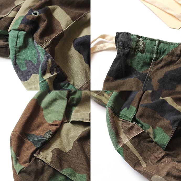 133900538 Hexico / Deformer Drawstring Bag Ex. U.S. ARMY Camouflage - リメイク巾着バッグ 02