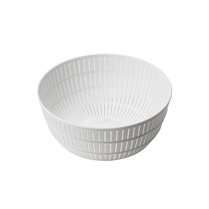 133931581 like-it / Colander & Bowl 米とぎにも使えるザルとボウル - ホワイト 02