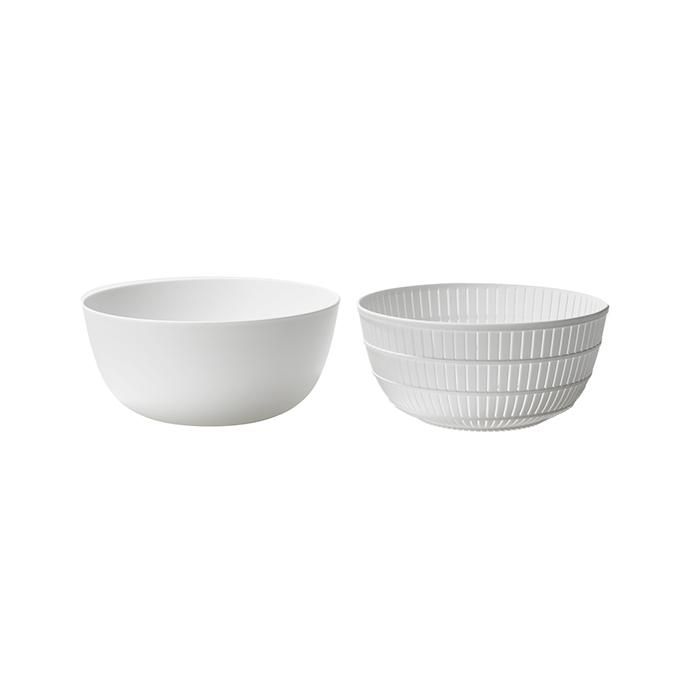 133931581 like-it / Colander & Bowl 米とぎにも使えるザルとボウル - ホワイト 02