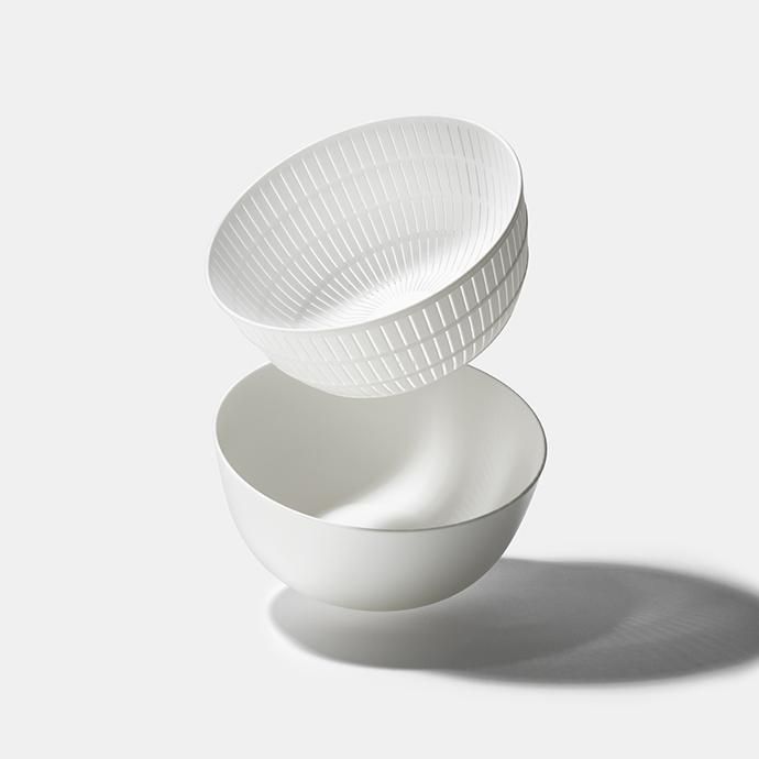 133931581 like-it / Colander & Bowl 米とぎにも使えるザルとボウル - ホワイト 02