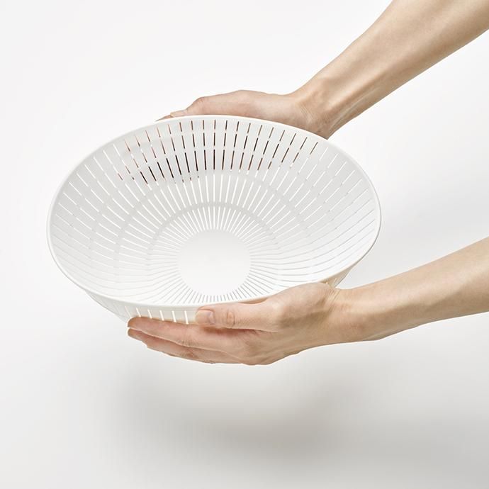133931581 like-it / Colander & Bowl 米とぎにも使えるザルとボウル - ホワイト 02