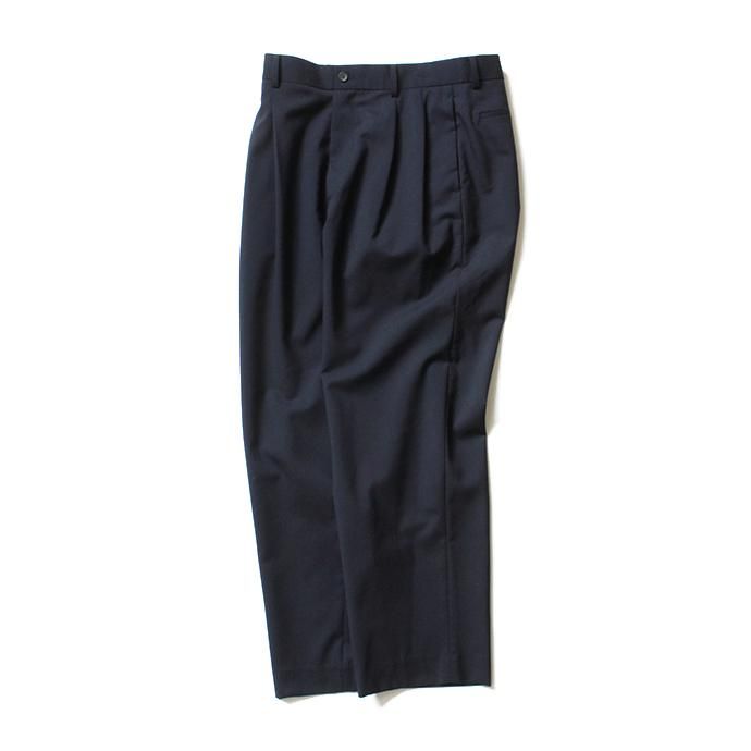 134426678 THEE(シー)/ high-rise wide trousers ハイウエストワイドトラウザーズ WT-PT-02 Navy 01