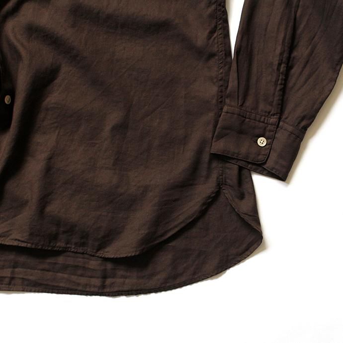 127467155 THEE(シー)/ CM-SH-06 wide shirts - BROWN ワイドシャツ ブラウン 02