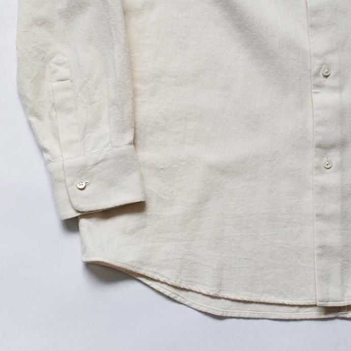 127467155 THEE(シー)/ FL-T-SH-01 stitching shirts - CREAM フランネルシャツ クリーム 02