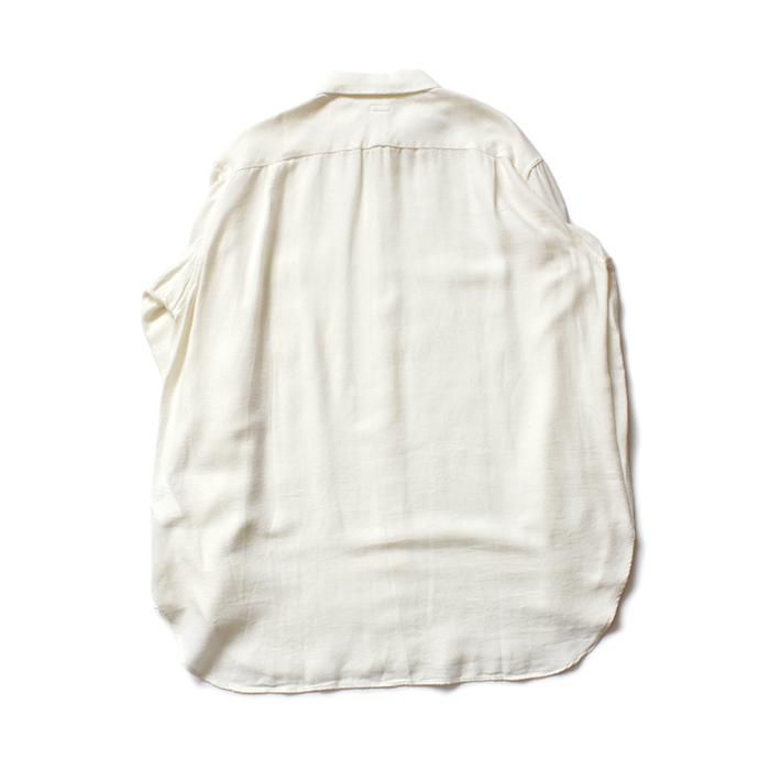 134584910 blurhms / Rough Silk Cotton Shirt - Natural BHS-18AW007SLK 02