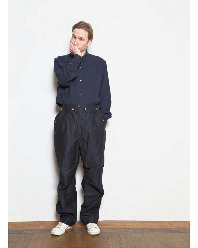 134584910 blurhms / Rough Silk Cotton Shirt - Natural BHS-18AW007SLK 02