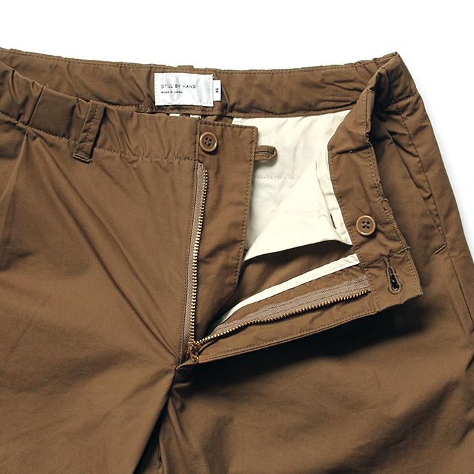 134608106 STILL BY HAND / PT0683 コットンテーパードパンツ - Beige 02
